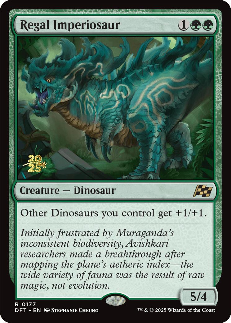 Regal Imperiosaur [Aetherdrift Prerelease Promos] | Shuffle n Cut Hobbies & Games