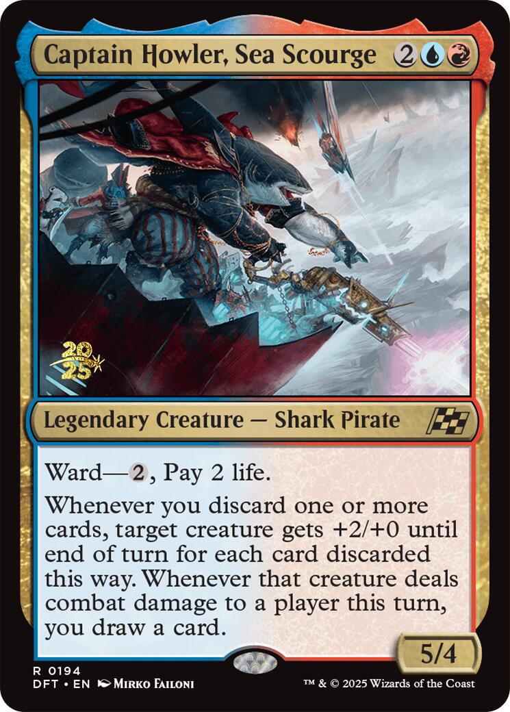 Captain Howler, Sea Scourge [Aetherdrift Prerelease Promos] | Shuffle n Cut Hobbies & Games