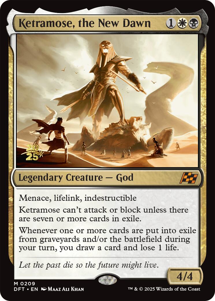 Ketramose, the New Dawn [Aetherdrift Prerelease Promos] | Shuffle n Cut Hobbies & Games