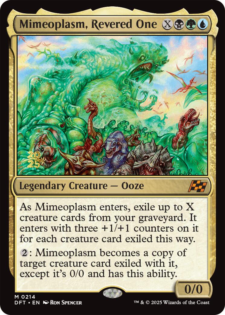 Mimeoplasm, Revered One [Aetherdrift Prerelease Promos] | Shuffle n Cut Hobbies & Games