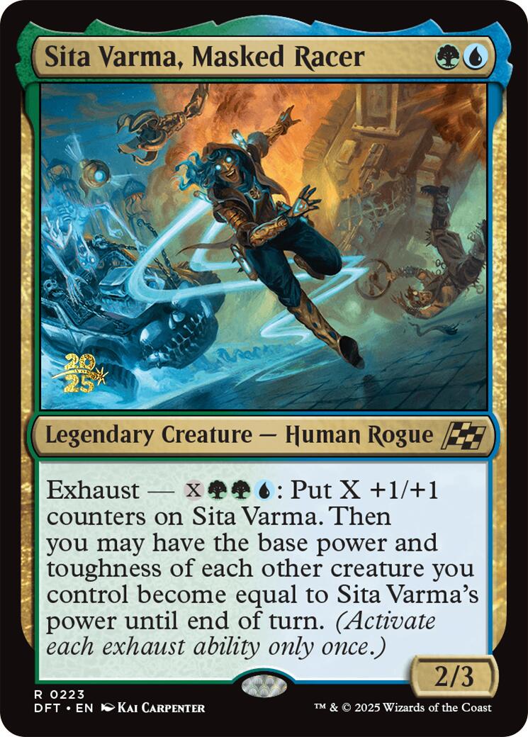 Sita Varma, Masked Racer [Aetherdrift Prerelease Promos] | Shuffle n Cut Hobbies & Games