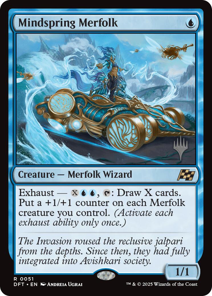 Mindspring Merfolk [Aetherdrift Promos] | Shuffle n Cut Hobbies & Games