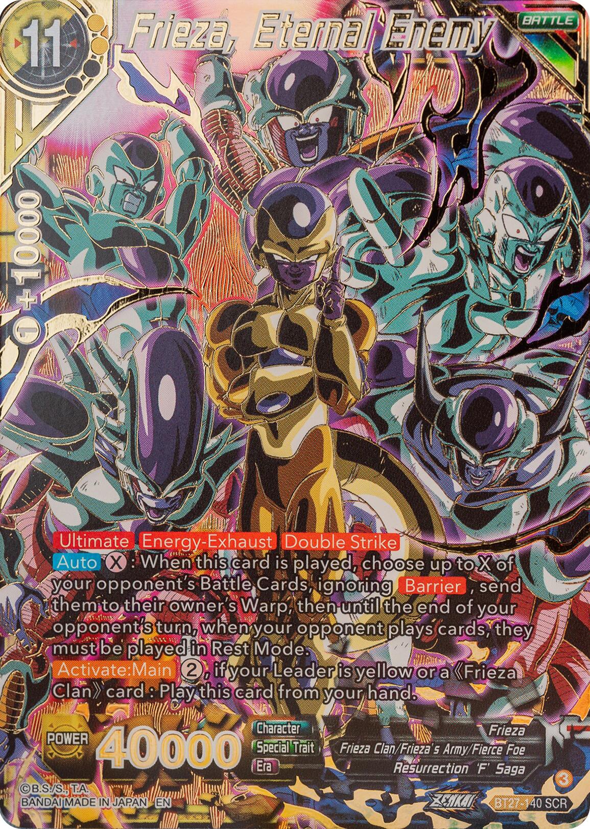 Frieza, Eternal Enemy (BT27-140) [History of Z] | Shuffle n Cut Hobbies & Games