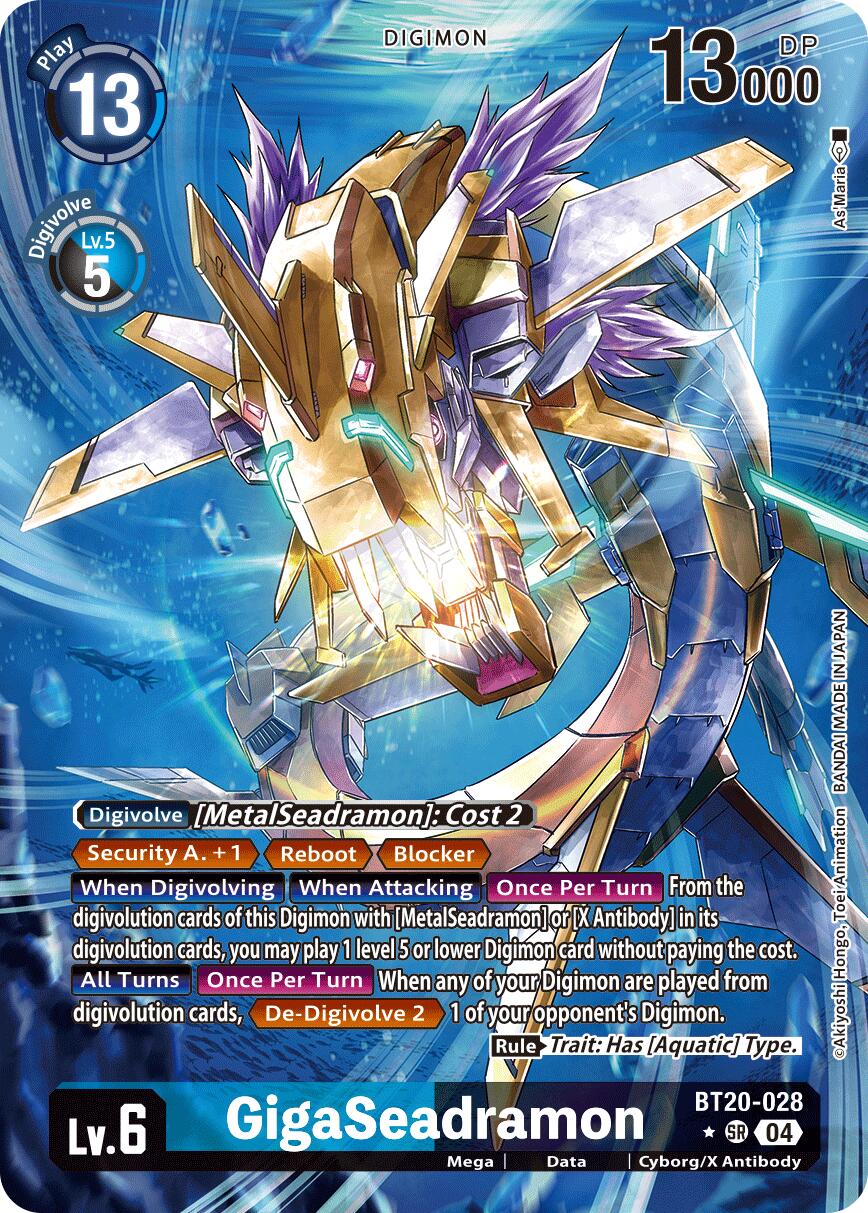 GigaSeadramon [BT20-028] (Alternate Art) [Release Special Booster Ver.2.5] | Shuffle n Cut Hobbies & Games