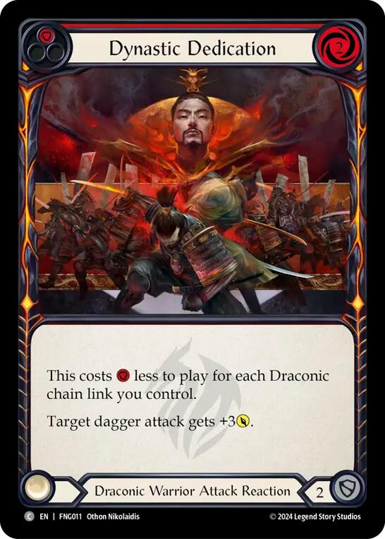 Dynastic Dedication (Red) [FNG011] (The Hunted Fang Blitz Deck) | Shuffle n Cut Hobbies & Games