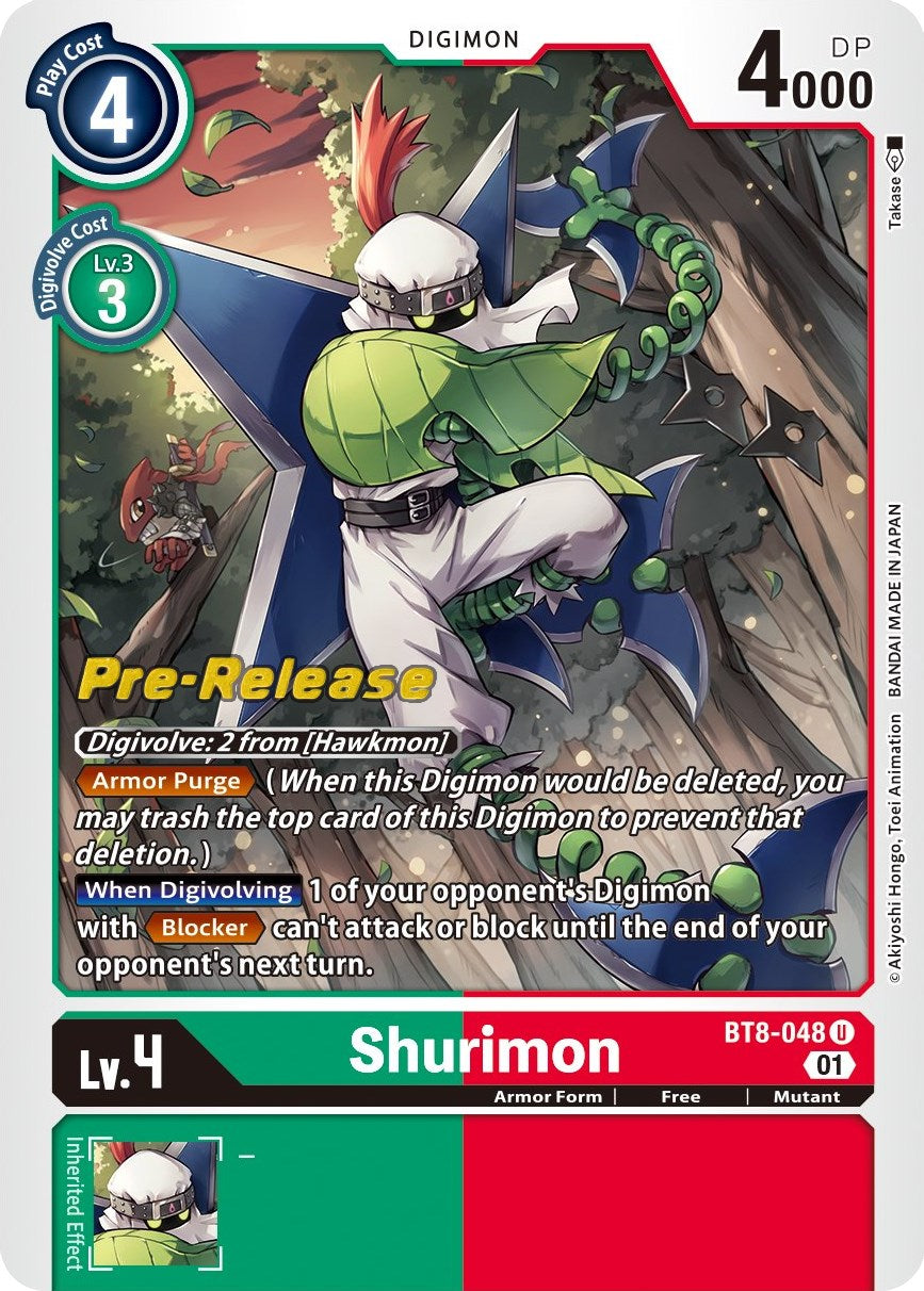 Shurimon [BT8-048] [New Awakening Pre-Release Cards] | Shuffle n Cut Hobbies & Games