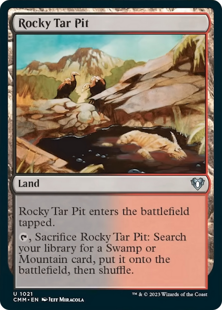 Rocky Tar Pit [Commander Masters] | Shuffle n Cut Hobbies & Games