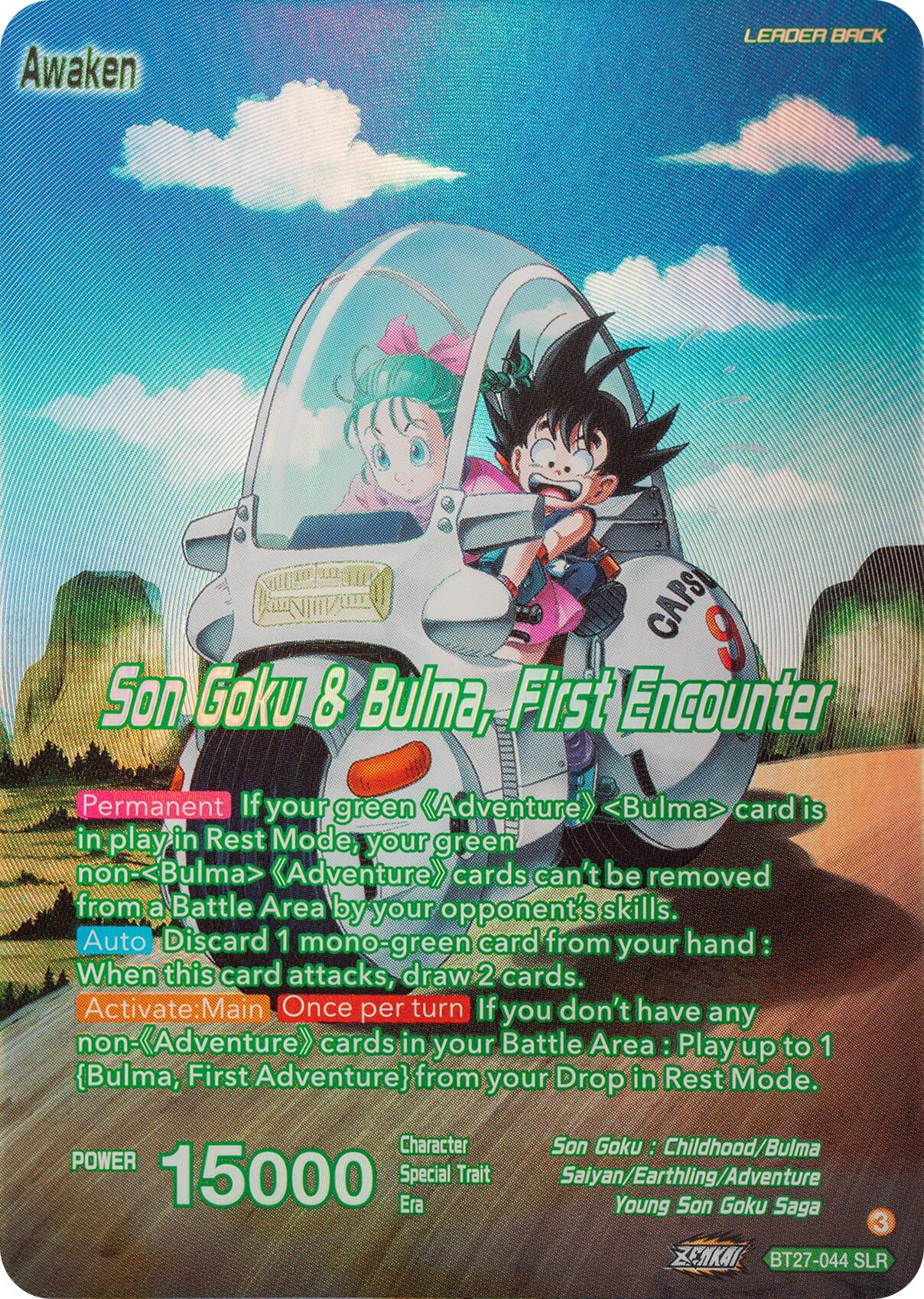 Son Goku // Son Goku & Bulma, First Encounter (SLR) (BT27-044) [History of Z] | Shuffle n Cut Hobbies & Games