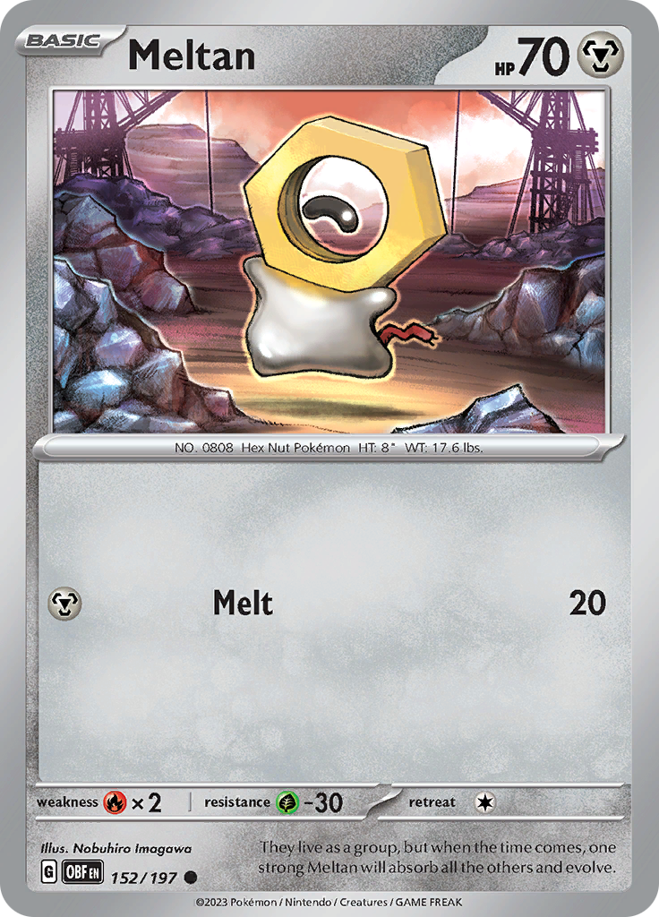 Meltan (152/197) [Scarlet & Violet: Obsidian Flames] | Shuffle n Cut Hobbies & Games