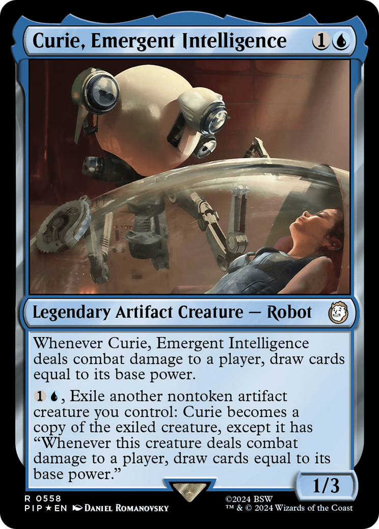 Curie, Emergent Intelligence (Surge Foil) [Fallout] | Shuffle n Cut Hobbies & Games