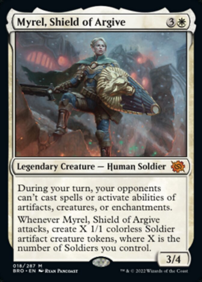 Myrel, Shield of Argive (Promo Pack) [The Brothers' War Promos] | Shuffle n Cut Hobbies & Games