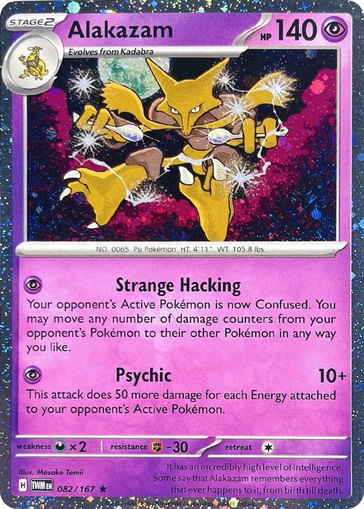 Alakazam (082/167) (Cosmos Holo) [Scarlet & Violet: Twilight Masquerade] | Shuffle n Cut Hobbies & Games