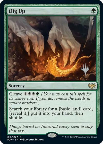 Dig Up (Promo Pack) [Innistrad: Crimson Vow Promos] | Shuffle n Cut Hobbies & Games