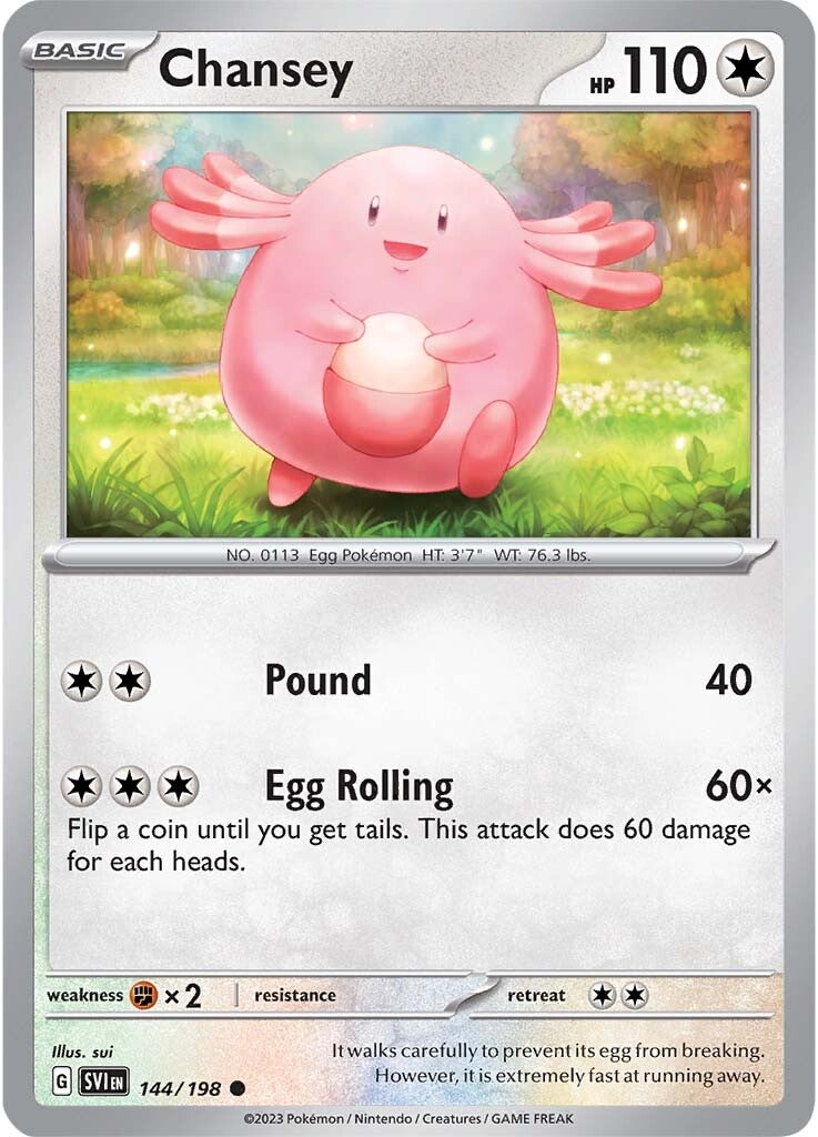 Chansey (144/198) [Scarlet & Violet: Base Set] | Shuffle n Cut Hobbies & Games