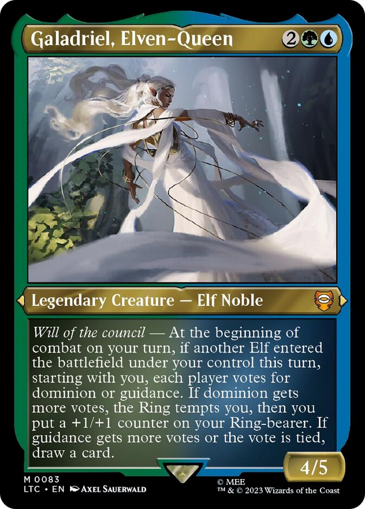 Galadriel, Elven-Queen (Display Commander) [The Lord of the Rings: Tales of Middle-Earth Commander] | Shuffle n Cut Hobbies & Games