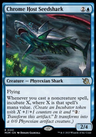 Chrome Host Seedshark (Promo Pack) [March of the Machine Promos] | Shuffle n Cut Hobbies & Games