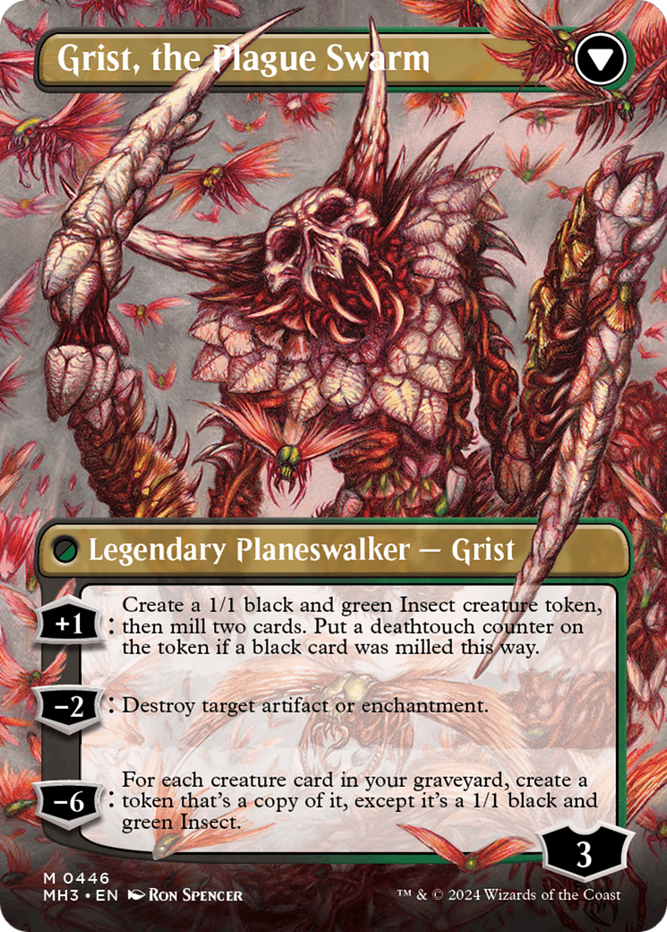 Grist, Voracious Larva // Grist, the Plague Swarm (Borderless) [Modern Horizons 3] | Shuffle n Cut Hobbies & Games