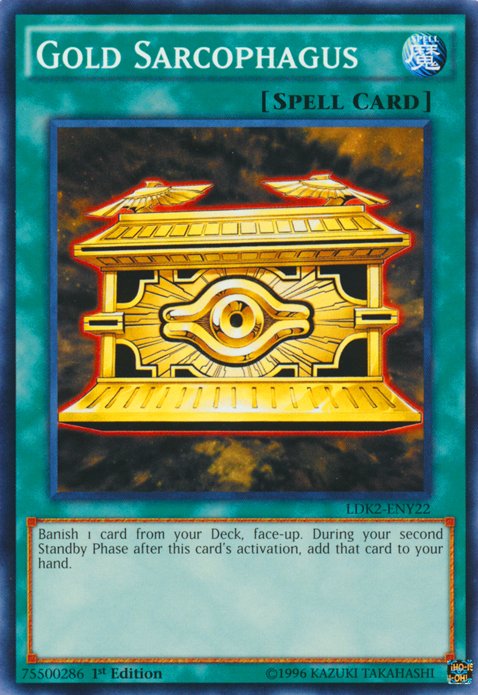 Gold Sarcophagus [LDK2-ENY22] Common | Shuffle n Cut Hobbies & Games