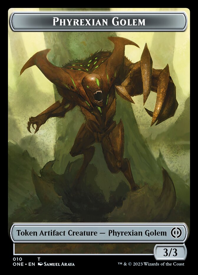 Phyrexian Golem Token [Phyrexia: All Will Be One Tokens] | Shuffle n Cut Hobbies & Games