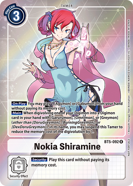 Nokia Shiramine [BT5-092] (Buy-A-Box Promo) [Battle of Omni Promos] | Shuffle n Cut Hobbies & Games