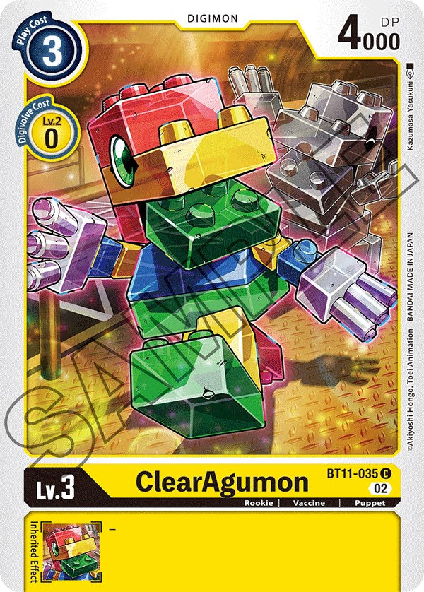 ClearAgumon [BT11-035] [Dimensional Phase] | Shuffle n Cut Hobbies & Games