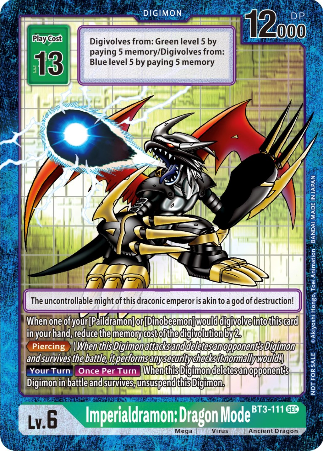 Imperialdramon: Dragon Mode [BT3-111] (Alternate Art) [Draconic Roar] | Shuffle n Cut Hobbies & Games