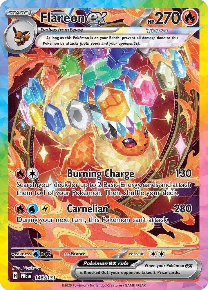 Flareon ex (146/131) [Scarlet & Violet: Prismatic Evolutions] | Shuffle n Cut Hobbies & Games