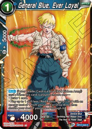 General Blue, Ever Loyal (BT17-040) [Ultimate Squad] | Shuffle n Cut Hobbies & Games