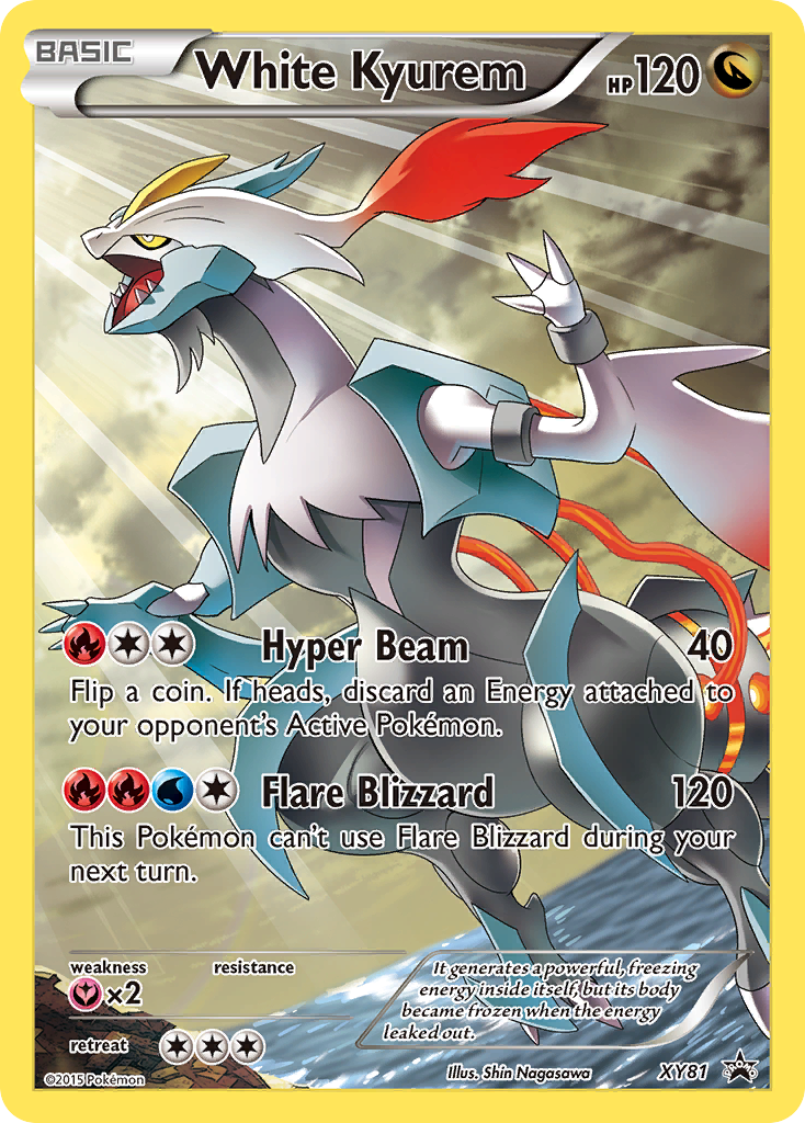 White Kyurem (XY81) (Full Art Promo) [XY: Black Star Promos] | Shuffle n Cut Hobbies & Games