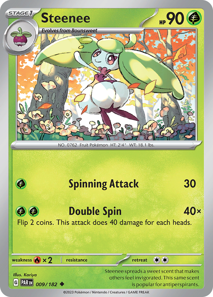 Steenee (009/182) [Scarlet & Violet: Paradox Rift] | Shuffle n Cut Hobbies & Games