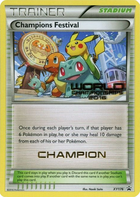 Champions Festival (XY176) (2016 Champion) [XY: Black Star Promos] | Shuffle n Cut Hobbies & Games