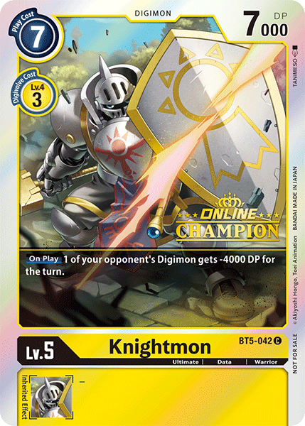 Knightmon [BT5-042] (Online Champion) [Battle of Omni Promos] | Shuffle n Cut Hobbies & Games