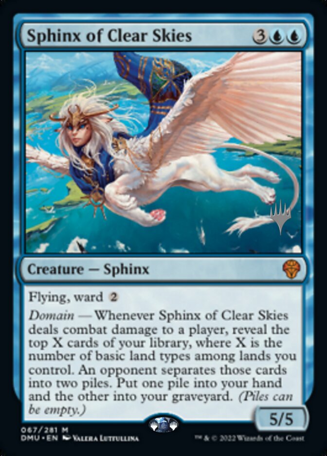 Sphinx of Clear Skies (Promo Pack) [Dominaria United Promos] | Shuffle n Cut Hobbies & Games