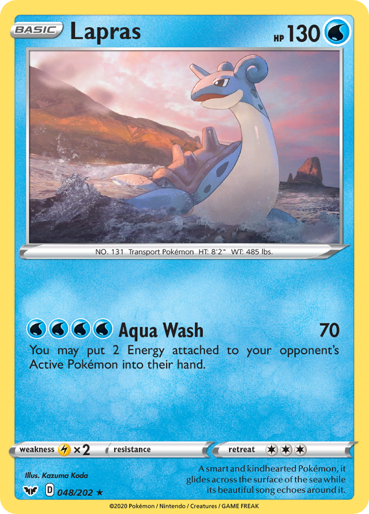 Lapras (048/202) [Sword & Shield: Base Set] | Shuffle n Cut Hobbies & Games