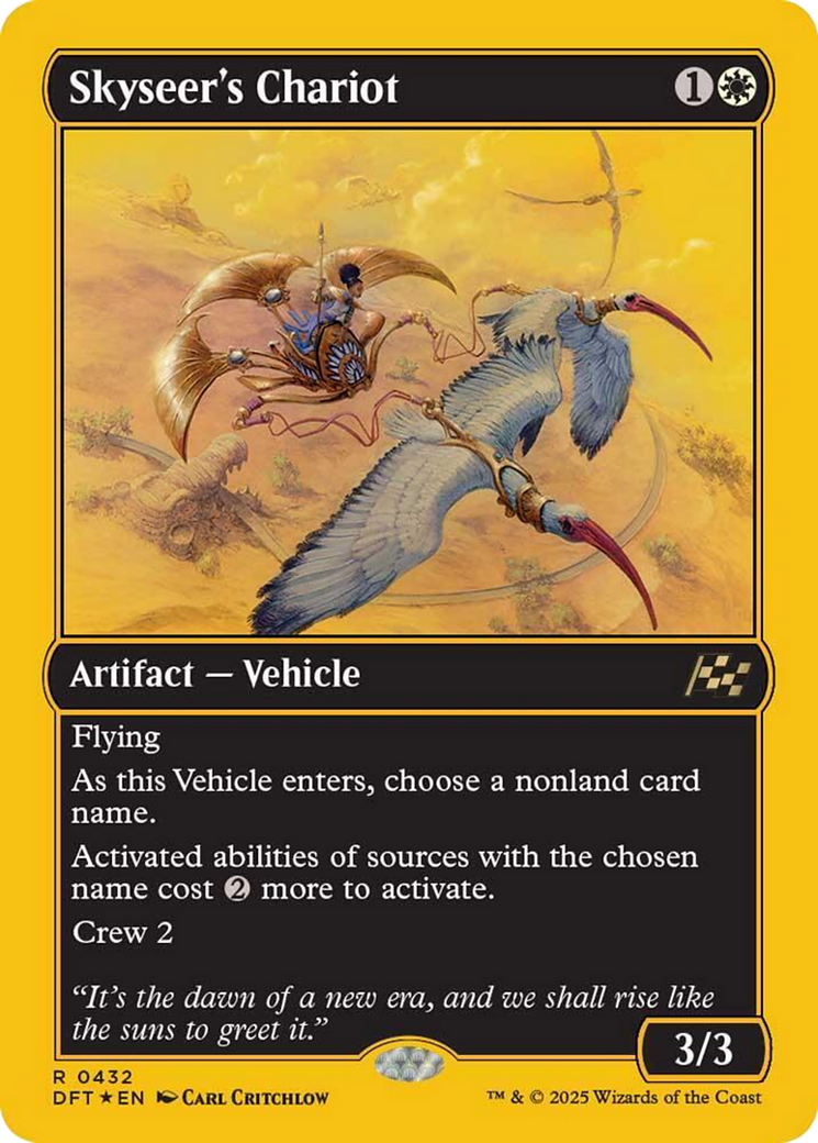 Skyseer's Chariot (First-Place Foil) [Aetherdrift] | Shuffle n Cut Hobbies & Games