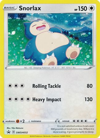 Snorlax (SWSH032) [Sword & Shield: Black Star Promos] | Shuffle n Cut Hobbies & Games