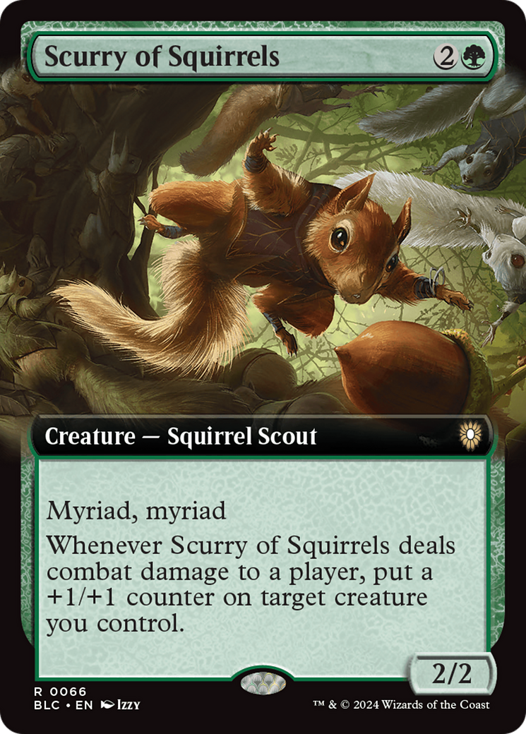 Scurry of Squirrels (Extended Art) [Bloomburrow Commander] | Shuffle n Cut Hobbies & Games