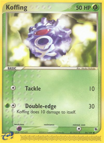 Koffing (54/109) [EX: Ruby & Sapphire] | Shuffle n Cut Hobbies & Games