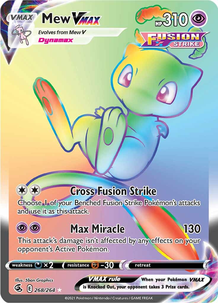 Mew VMAX (268/264) [Sword & Shield: Fusion Strike] | Shuffle n Cut Hobbies & Games