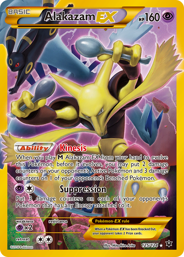 Alakazam EX (125/124) [XY: Fates Collide] | Shuffle n Cut Hobbies & Games