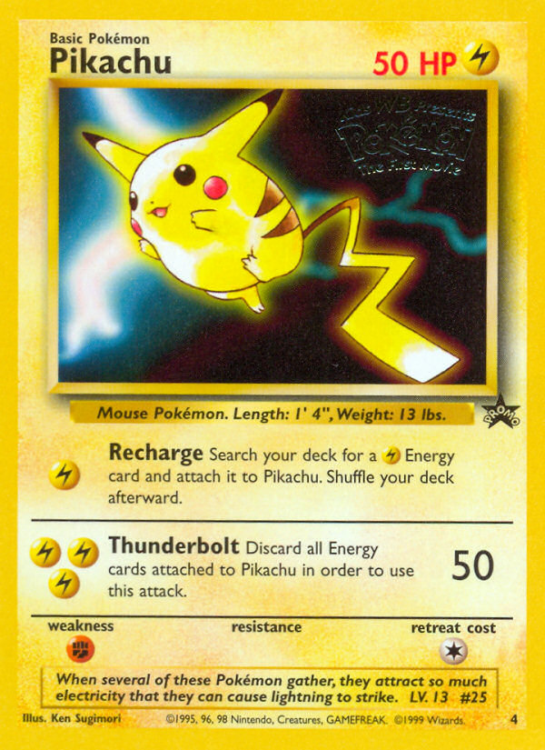 Pikachu (4) [Wizards of the Coast: Black Star Promos] | Shuffle n Cut Hobbies & Games