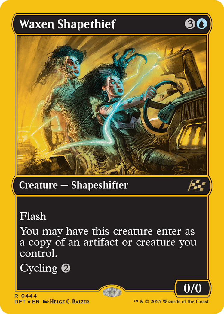 Waxen Shapethief (First-Place Foil) [Aetherdrift] | Shuffle n Cut Hobbies & Games