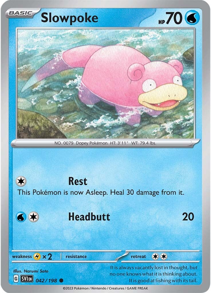 Slowpoke (042/198) [Scarlet & Violet: Base Set] | Shuffle n Cut Hobbies & Games