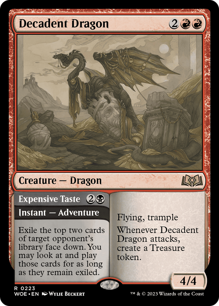 Decadent Dragon // Expensive Taste [Wilds of Eldraine] | Shuffle n Cut Hobbies & Games