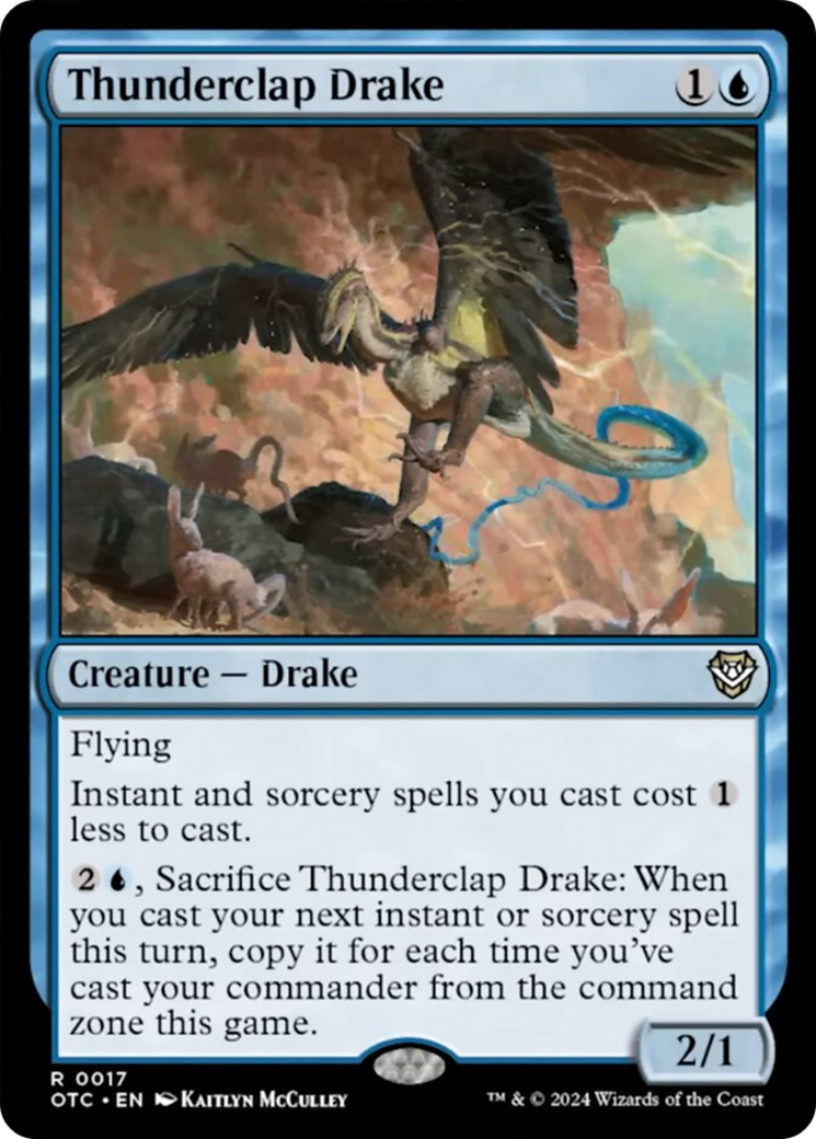 Thunderclap Drake [Outlaws of Thunder Junction Commander] | Shuffle n Cut Hobbies & Games