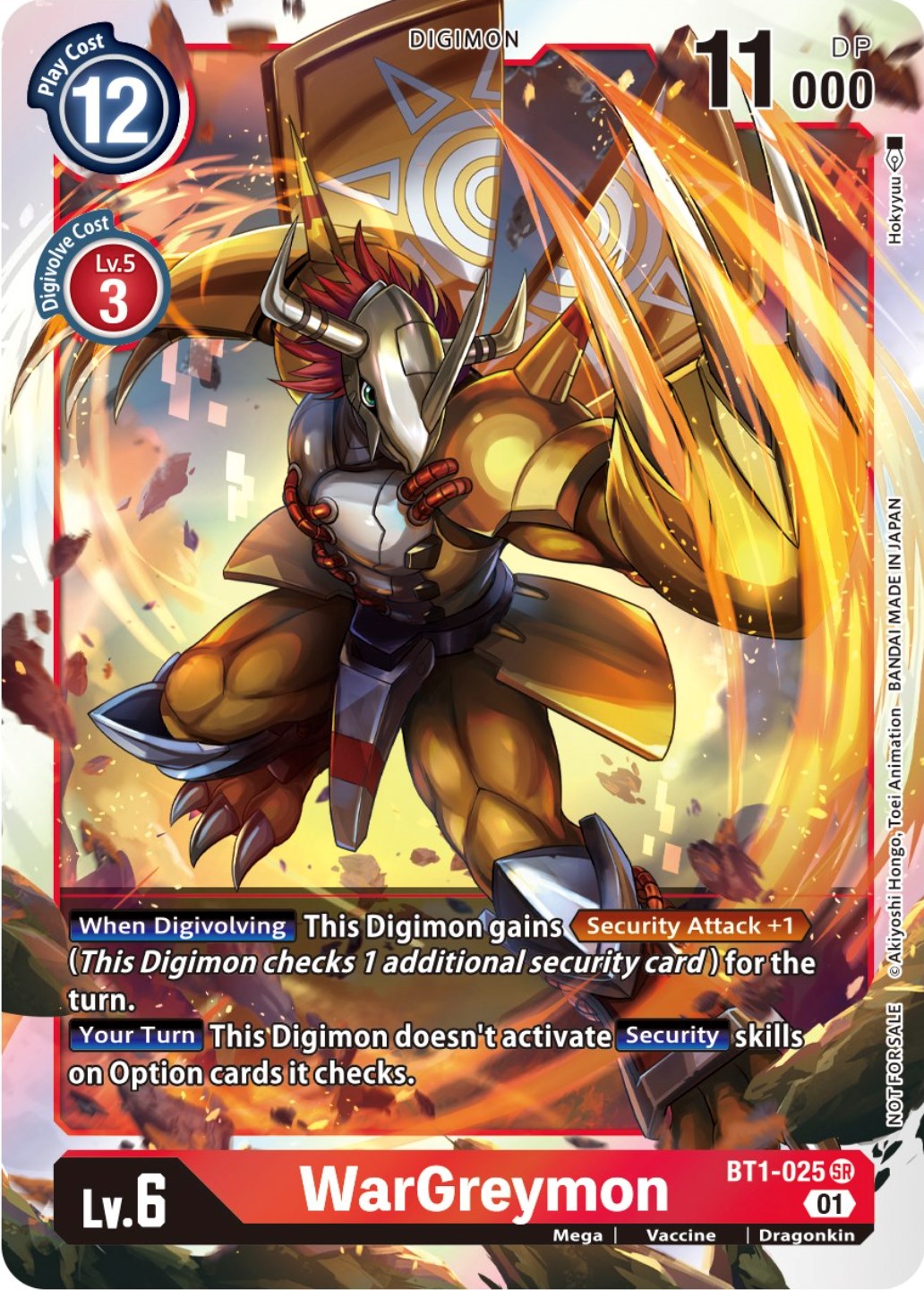 WarGreymon [BT1-025] (ST-11 Special Entry Pack) [Release Special Booster Promos] | Shuffle n Cut Hobbies & Games