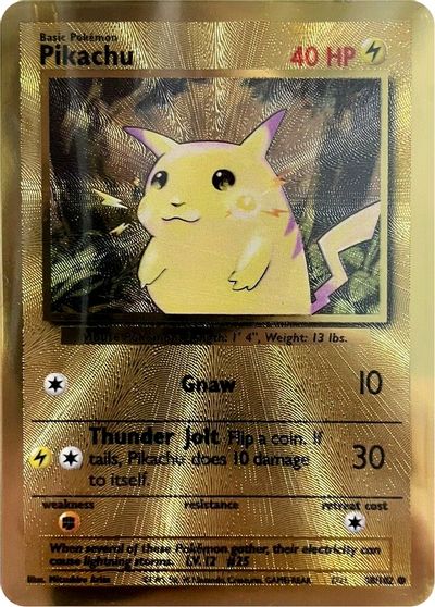 Pikachu (58/102) (Celebrations Metal Card) [Celebrations: 25th Anniversary] | Shuffle n Cut Hobbies & Games