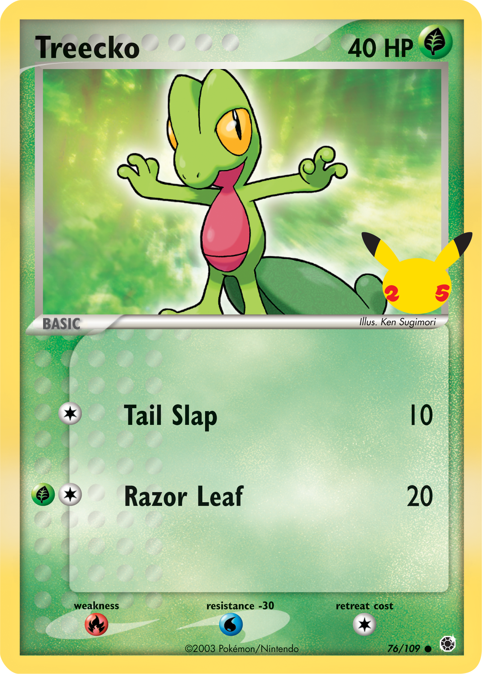 Treecko (76/109) (Jumbo Card) [First Partner Pack] | Shuffle n Cut Hobbies & Games