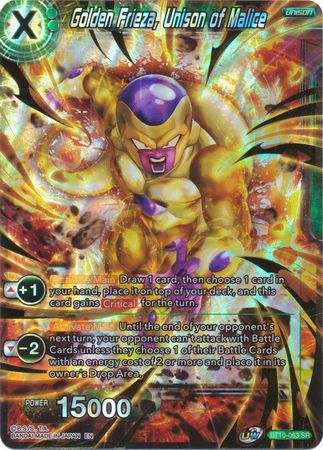 Golden Frieza, Unison of Malice (BT10-063) [Rise of the Unison Warrior 2nd Edition] | Shuffle n Cut Hobbies & Games