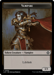 Vampire (0006) // Vampire Demon Double-Sided Token [The Lost Caverns of Ixalan Commander Tokens] | Shuffle n Cut Hobbies & Games